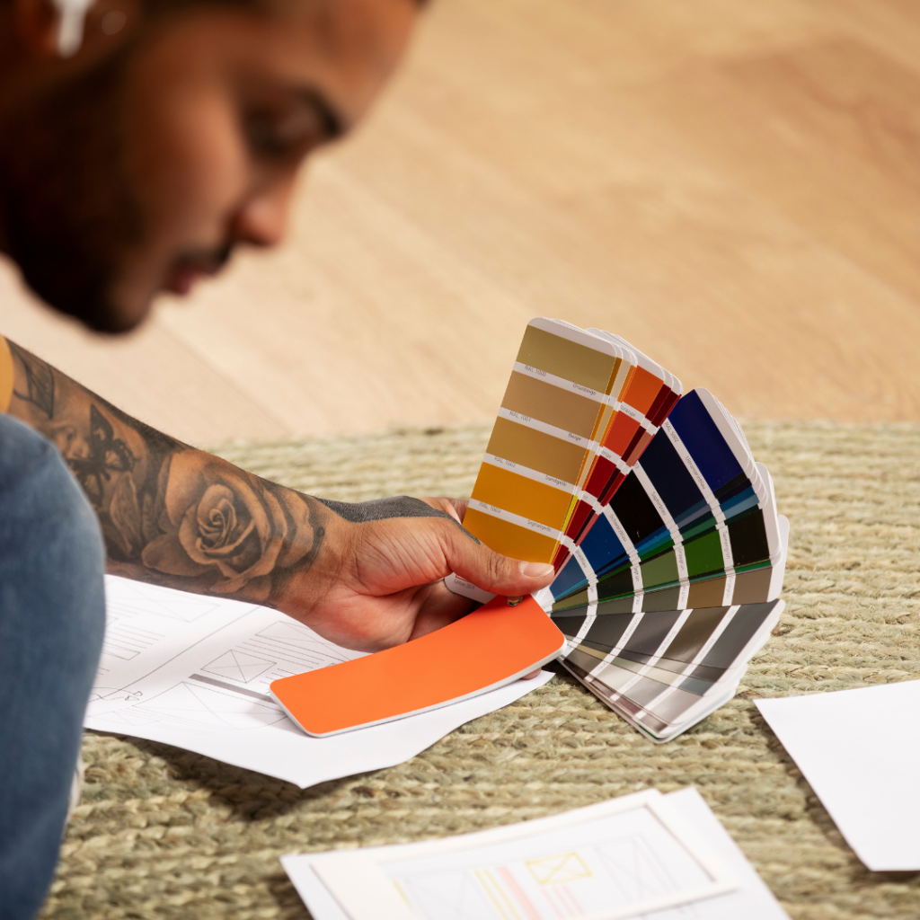 decoração de interiores, paleta de cores